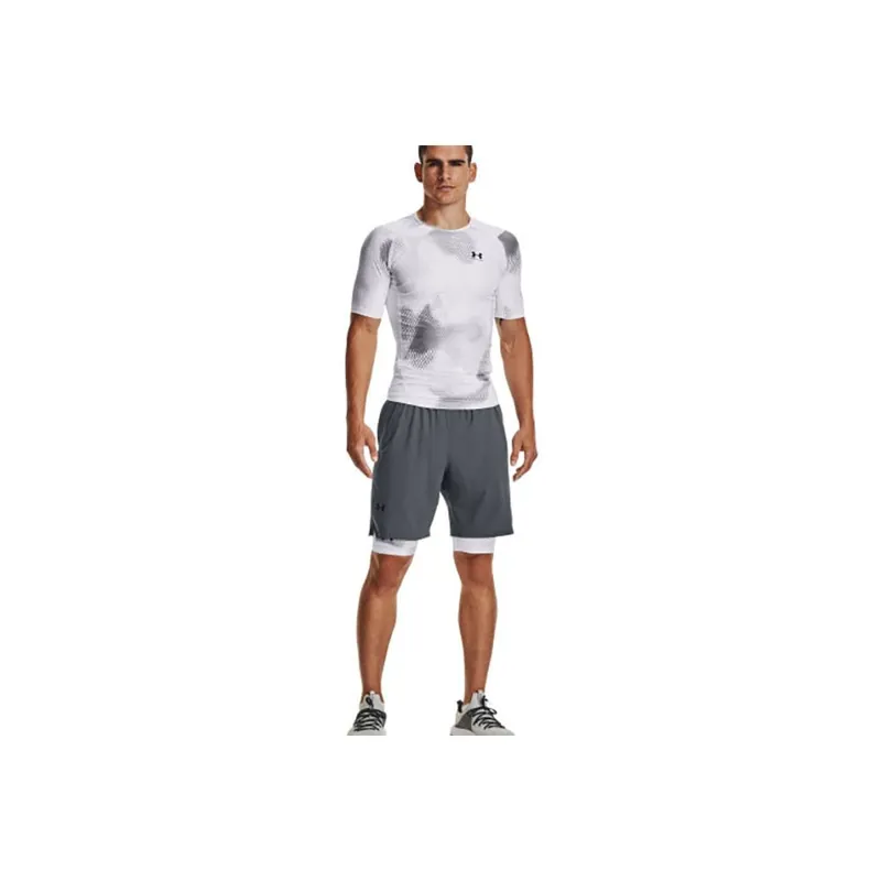 Under Armour Men's UA Iso-Chill Compression Printed Short Sleeve White-4
